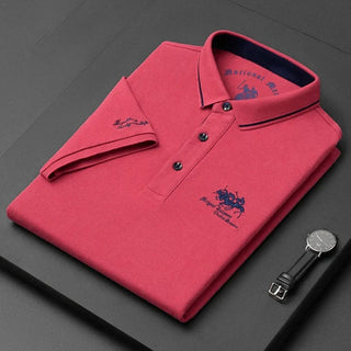 Calvetti — Luxusní polo s kontrastním límcem