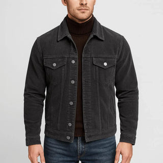 Giacca in Denim a Coste