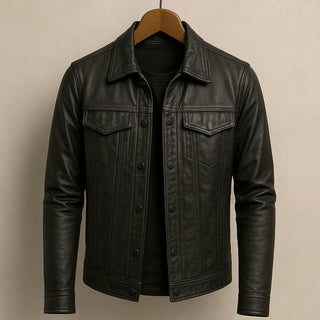 Giacca leggera in pelle