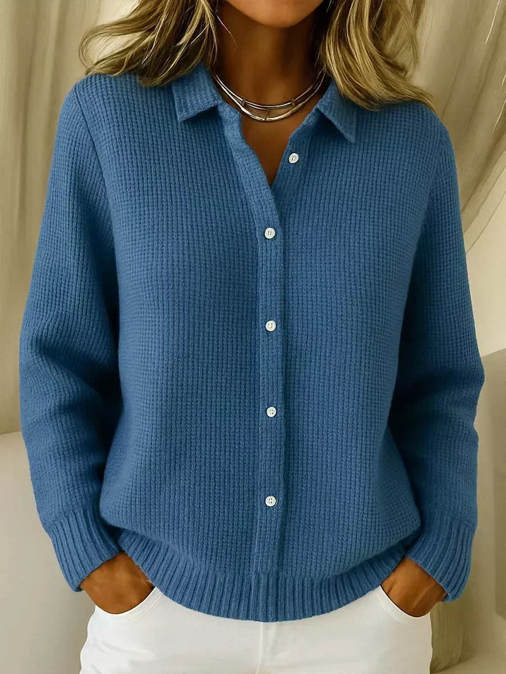 Camille™ | Texturovaný pletený cardigan s knoflíky