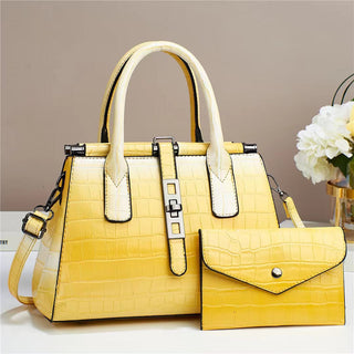 The Cannes Croc Handbag Set
