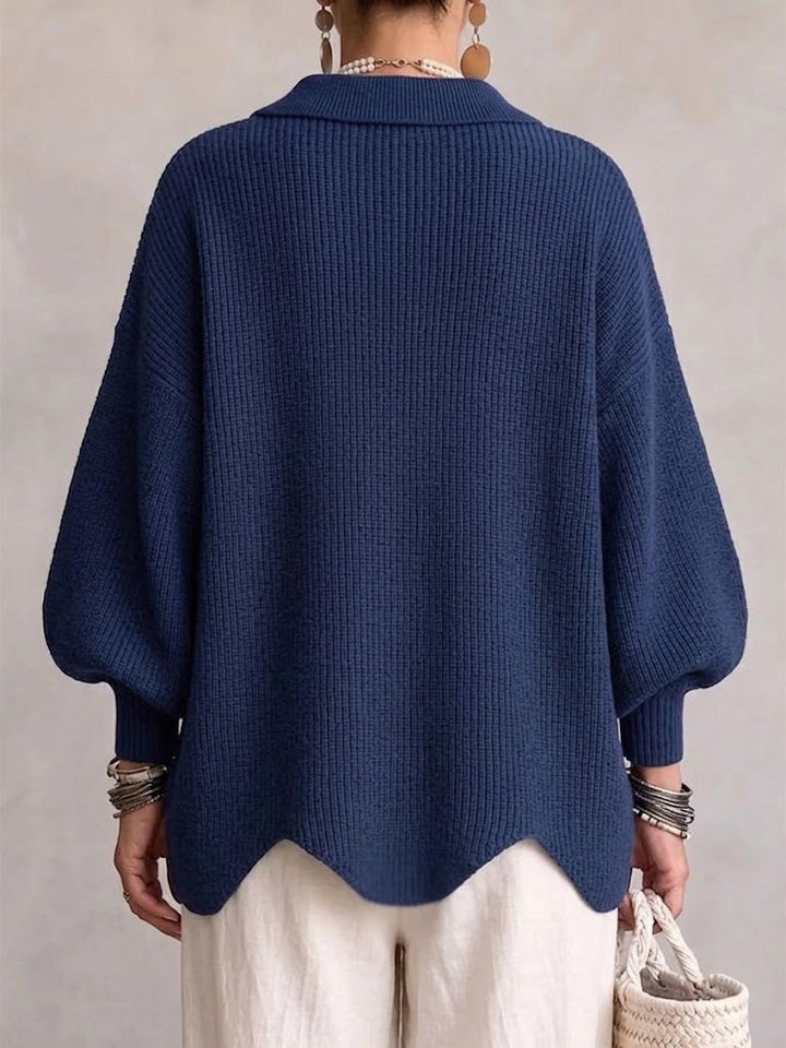 Isadora™ | Oversized kardigan s velkými kovovými knoflíky