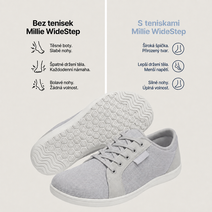 Millie - WideStep Tenisky (Široké) – productinformatie in het Tsjechisch